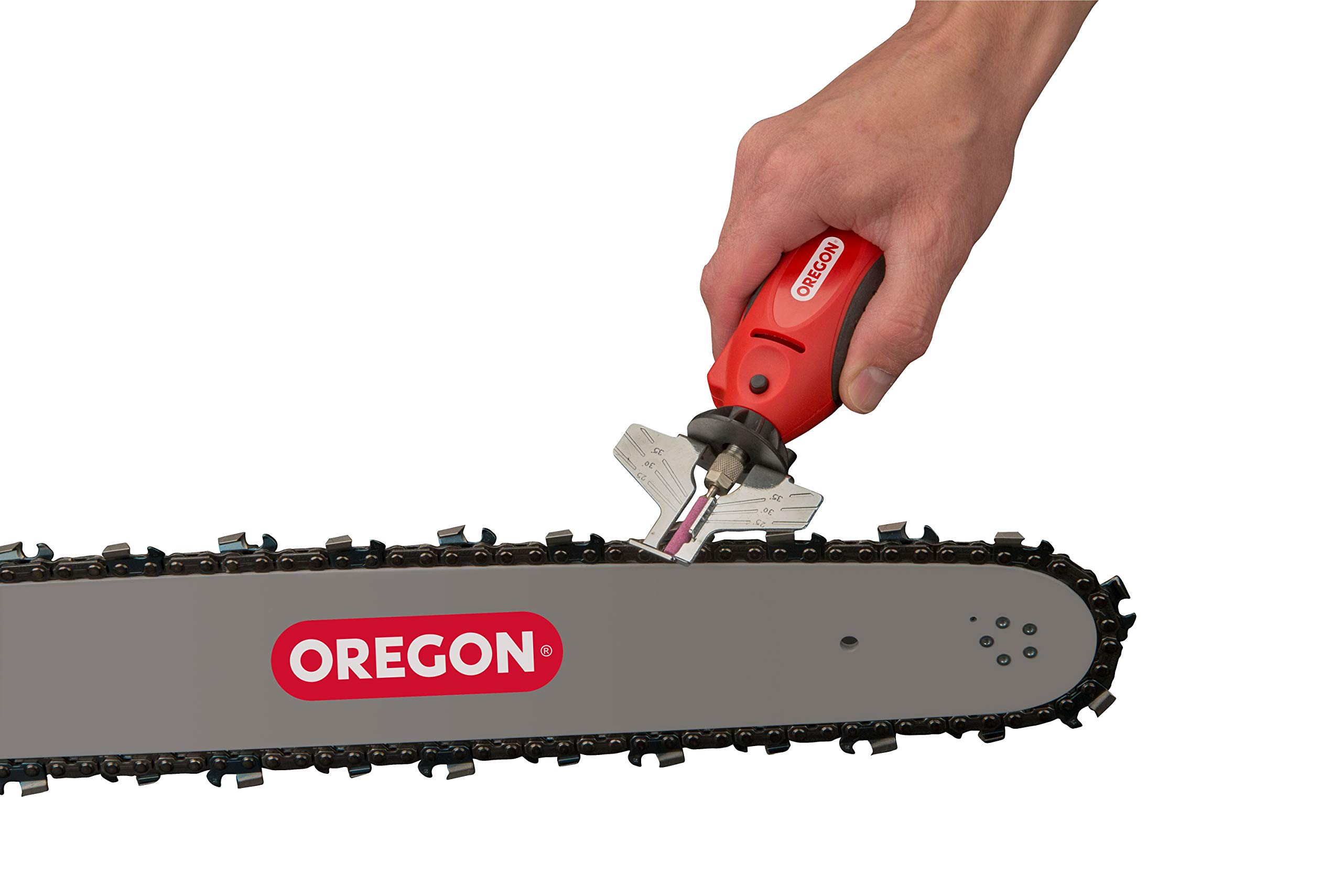 Oregon 12V Sure Sharp Handheld Electric Chainsaw Chain Grinder/Sharpener, 2-in-1 Saw Chain Sharpening & Maintenance Tool, 16′ Cable (575214) - Image 3