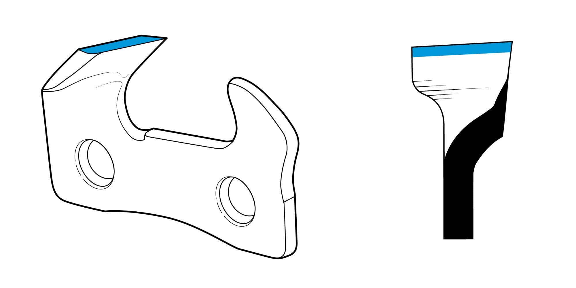 Oregon 16-inch PowerSharp Starter Kit with Bar, Sharpener, and 55 Drive Link PowerSharp Chain, 3/8" Low Profile, 050" Gauge, Fits Stihl, Portable Sharpening Tool for Chainsaws (541655) - Image 5
