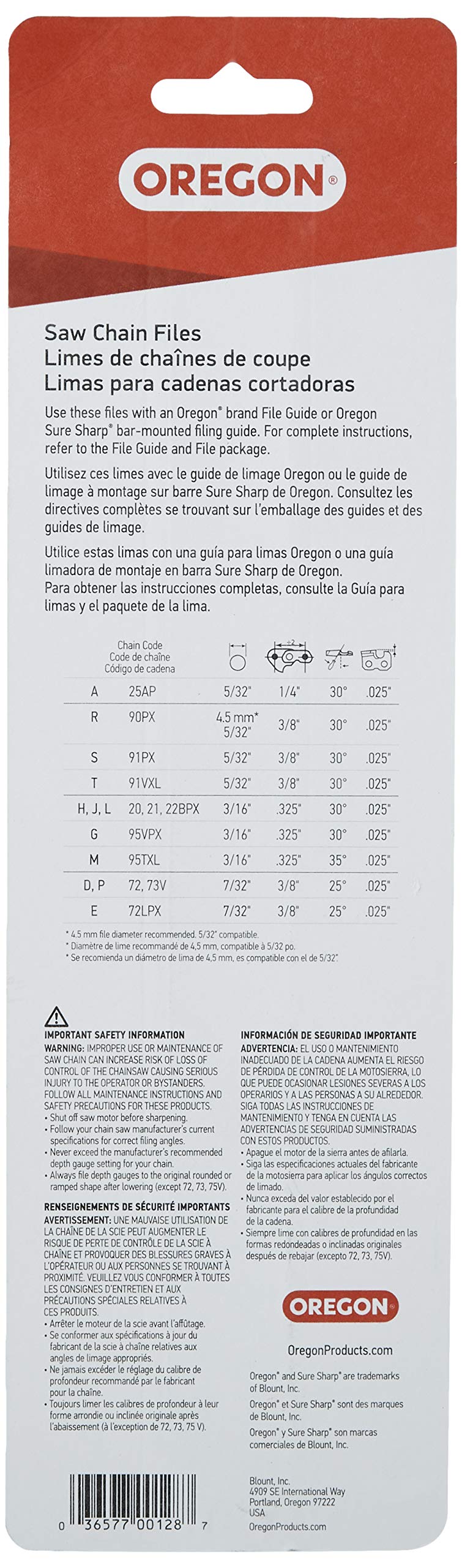 Oregon 23727 3/16-Inch Chainsaw File - Image 5