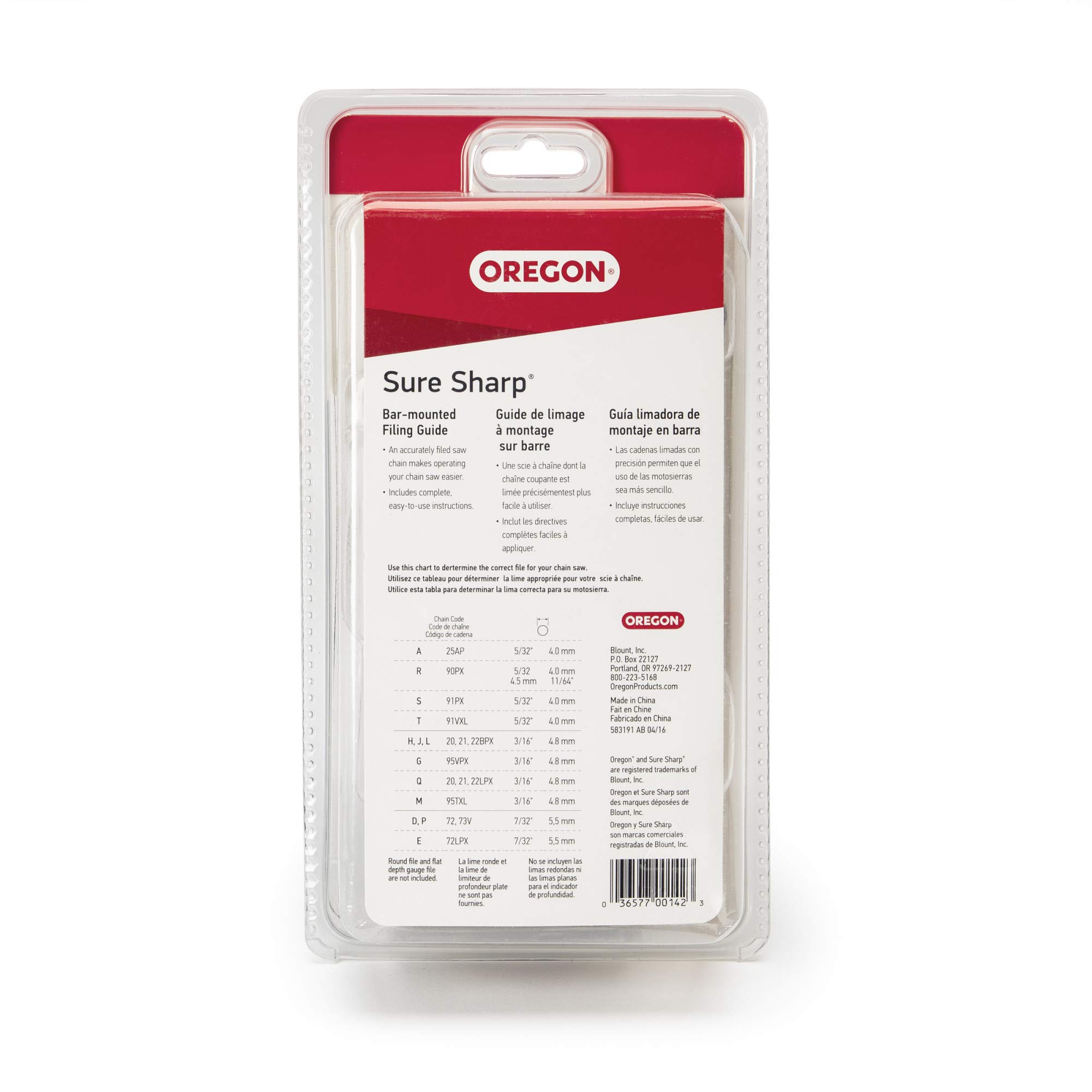 Oregon 23820 Sure Sharp Chainsaw Manual Filing/Sharpening Guide - Image 5