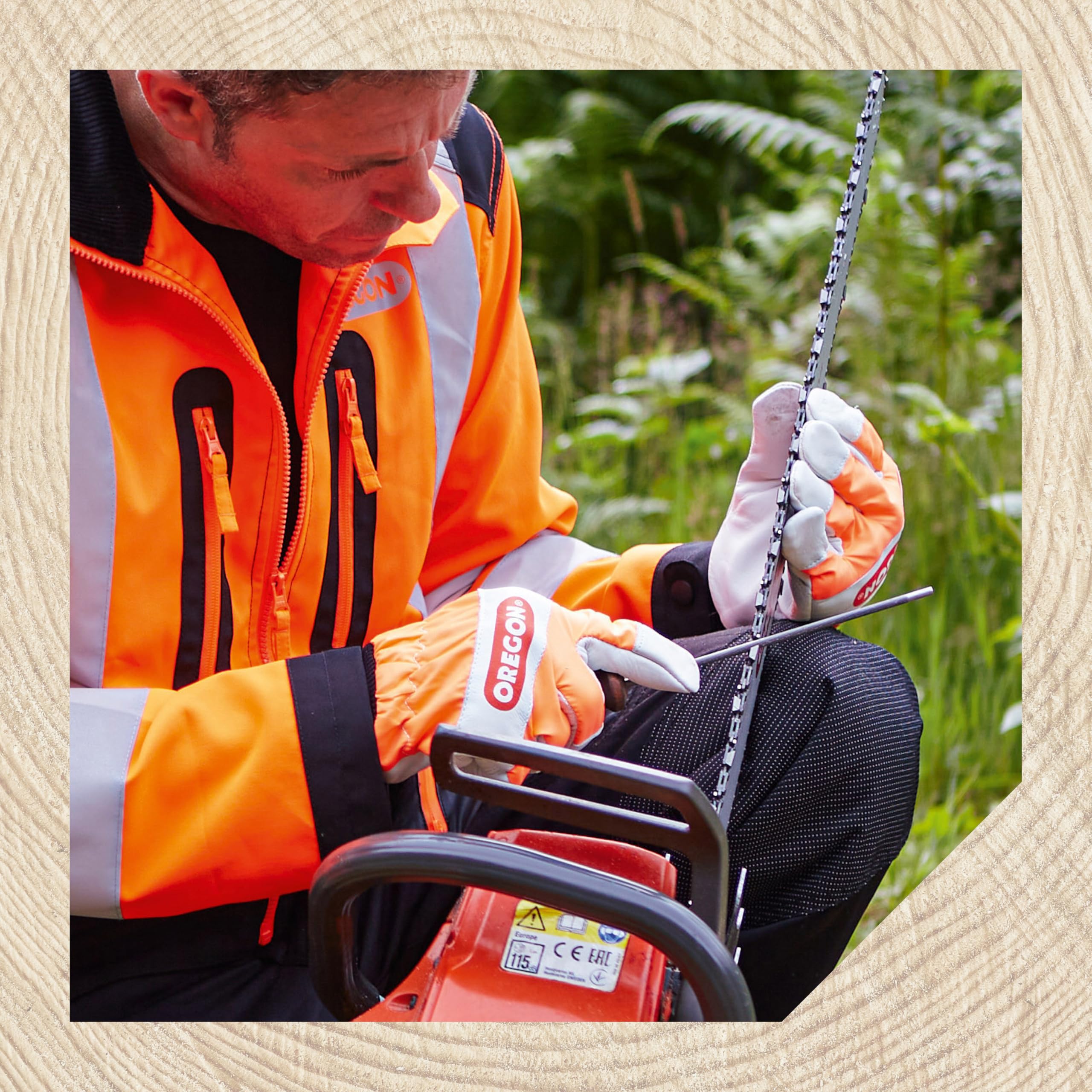 Oregon 5/32" (4.0 mm) Professional Chainsaw Chain Sharpening Round Files to Sharpen 1/4", 3/8" Low Profile Saw Chains, 12 Pack (70504) - Image 6