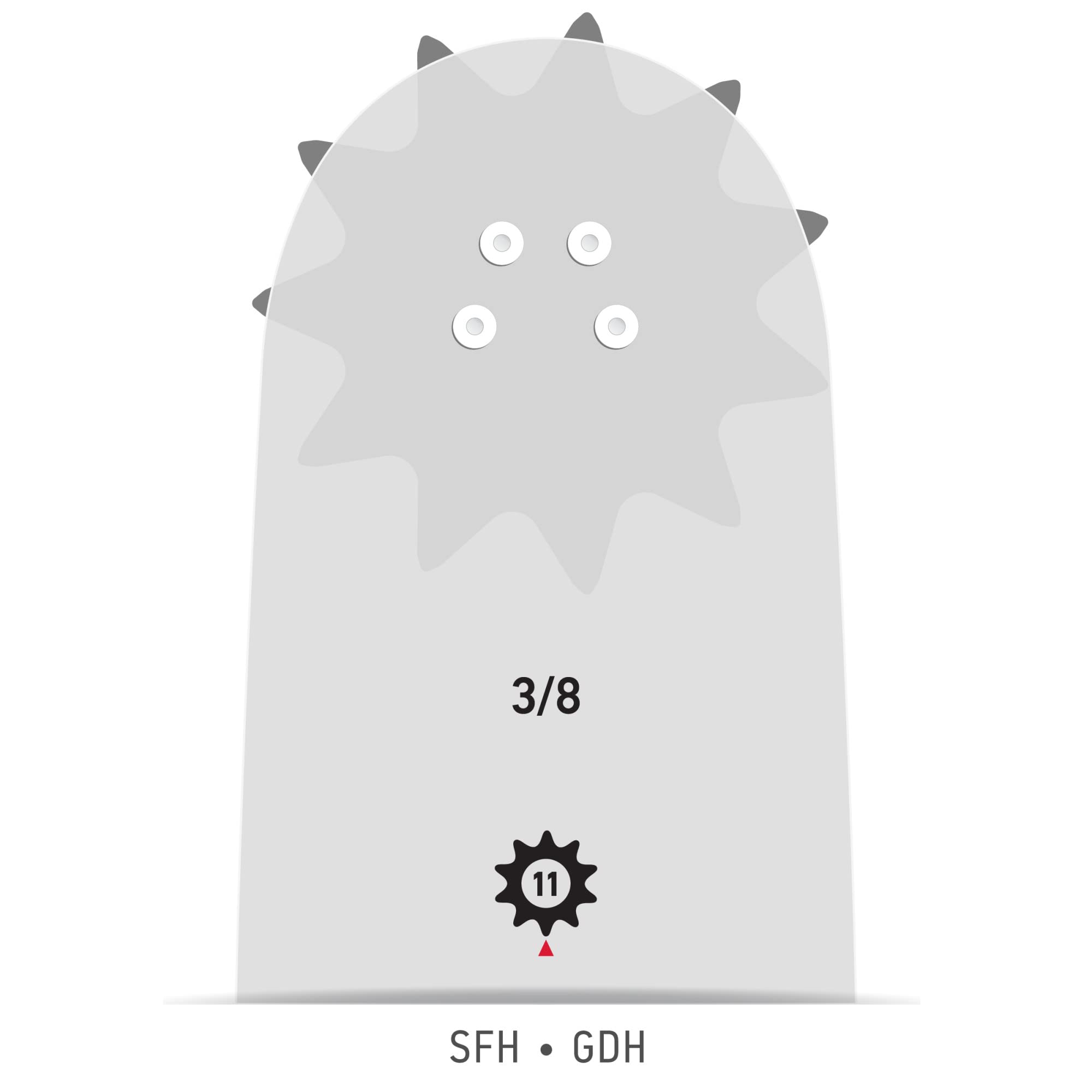 Oregon Chainsaw Guide Bar & Chain Combo, AdvanceCut Replacement for Saw Chains, Bar Length 20" (50cm) with Low Kickback Chain Set, 3/8" Pitch, 0.050" Gauge, 72 Drive Links (584818) - Image 8
