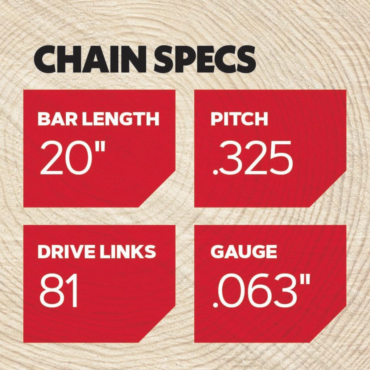 Oregon L81 ControlCut Chainsaw Chain for 20-Inch Bar, 81 Drive Links, Low-Kickback Chain, fits Several Stihl Models Gray - Image 3