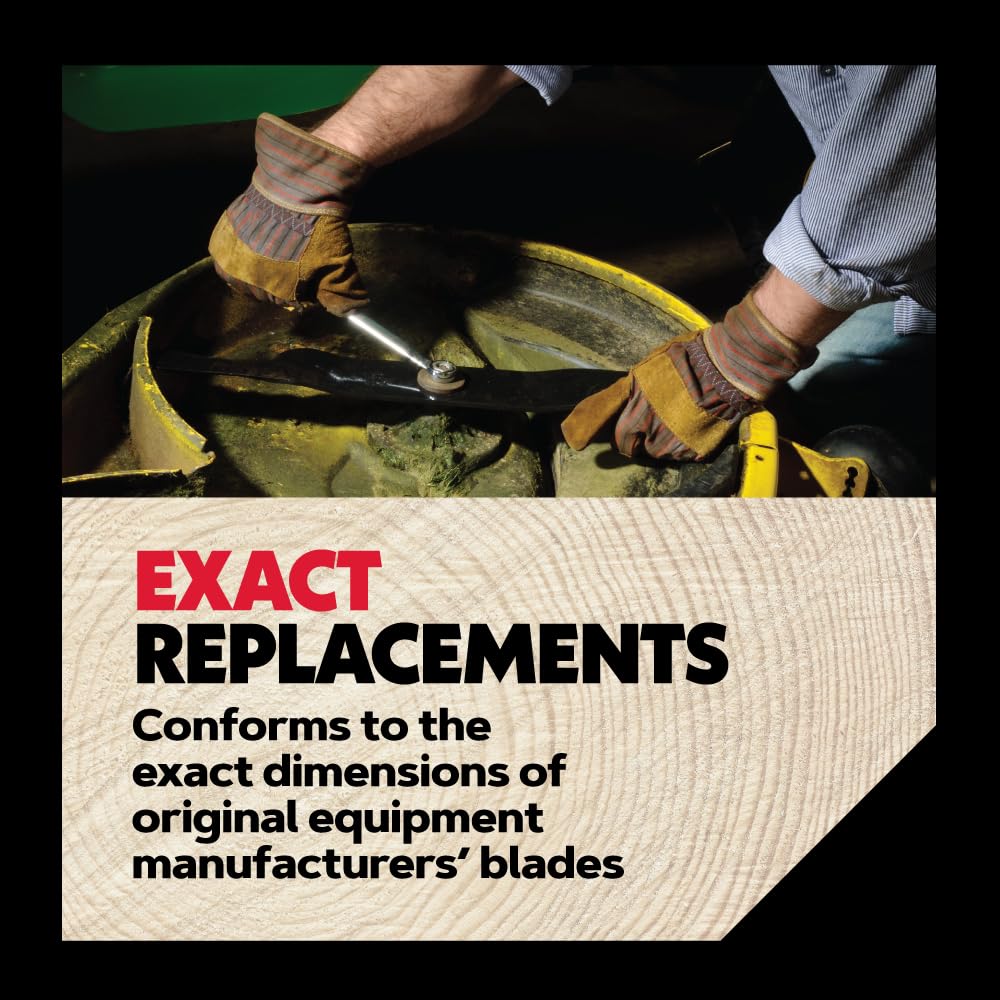 Oregon Lawn Mower Blades, 2 Pack, Gator G3 Mulching Blades, Lawn Mower Parts, 21-3/8" Length, 42" Deck, Fits Most Standard Mowers Such as Arnold, John Deere, Laser, Sunbelt, Stens and More (92-676) - Image 4