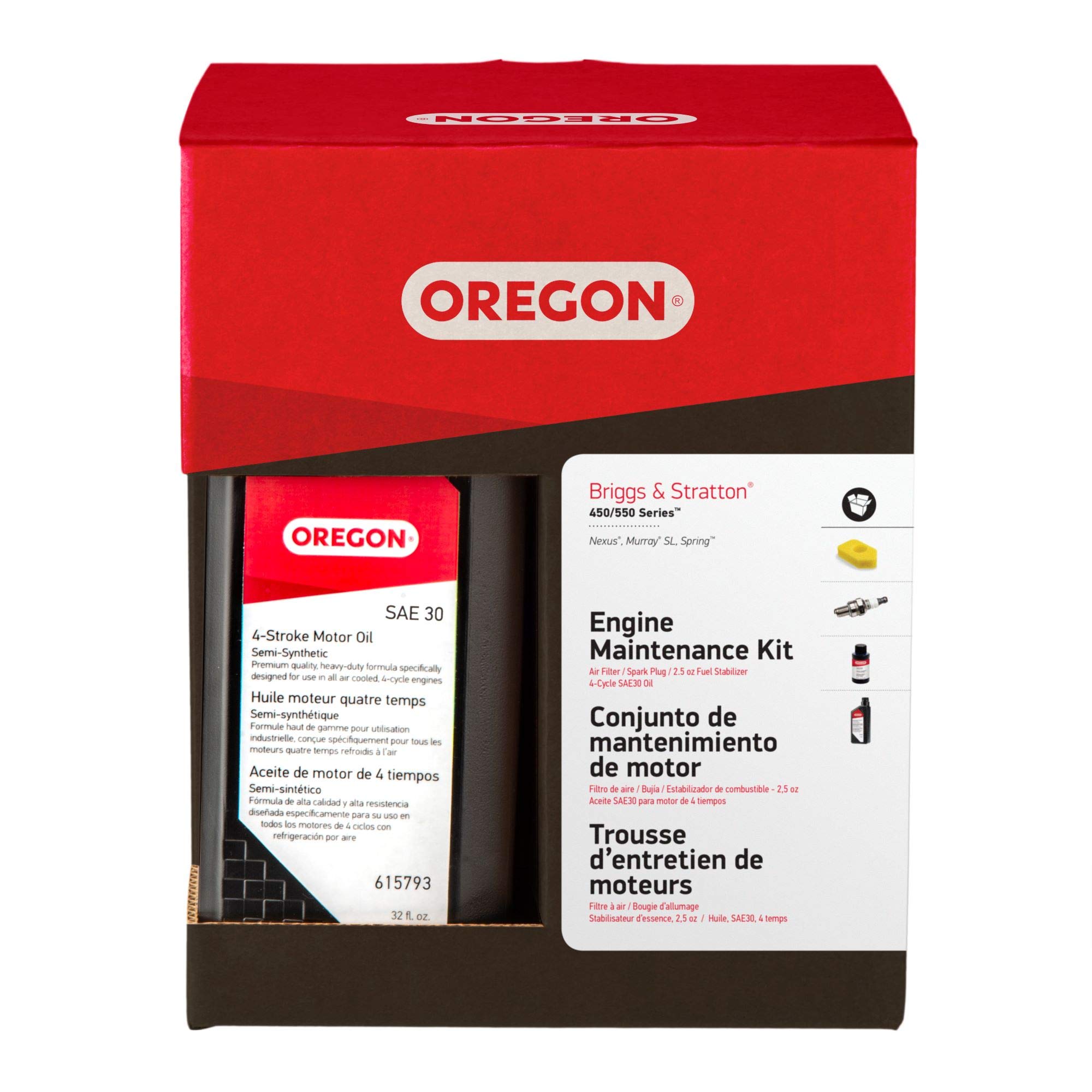 Oregon Lawn Mower Engine Tune-Up Maintenance Kit for Briggs & Stratton 450/550 Series Engines (01-110) - Image 3