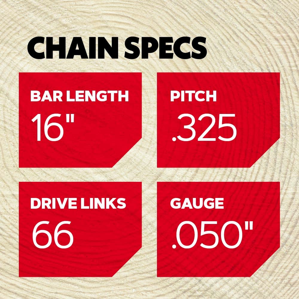 Oregon M66 Chainsaw Chain for 16 Inch Bars, .325" Pitch, 66 Drive Links, .050" Gauge, Replacement Chainsaw Blade, fits Many Husqvarna & Jonsered Models (95TXL066G) - Image 4