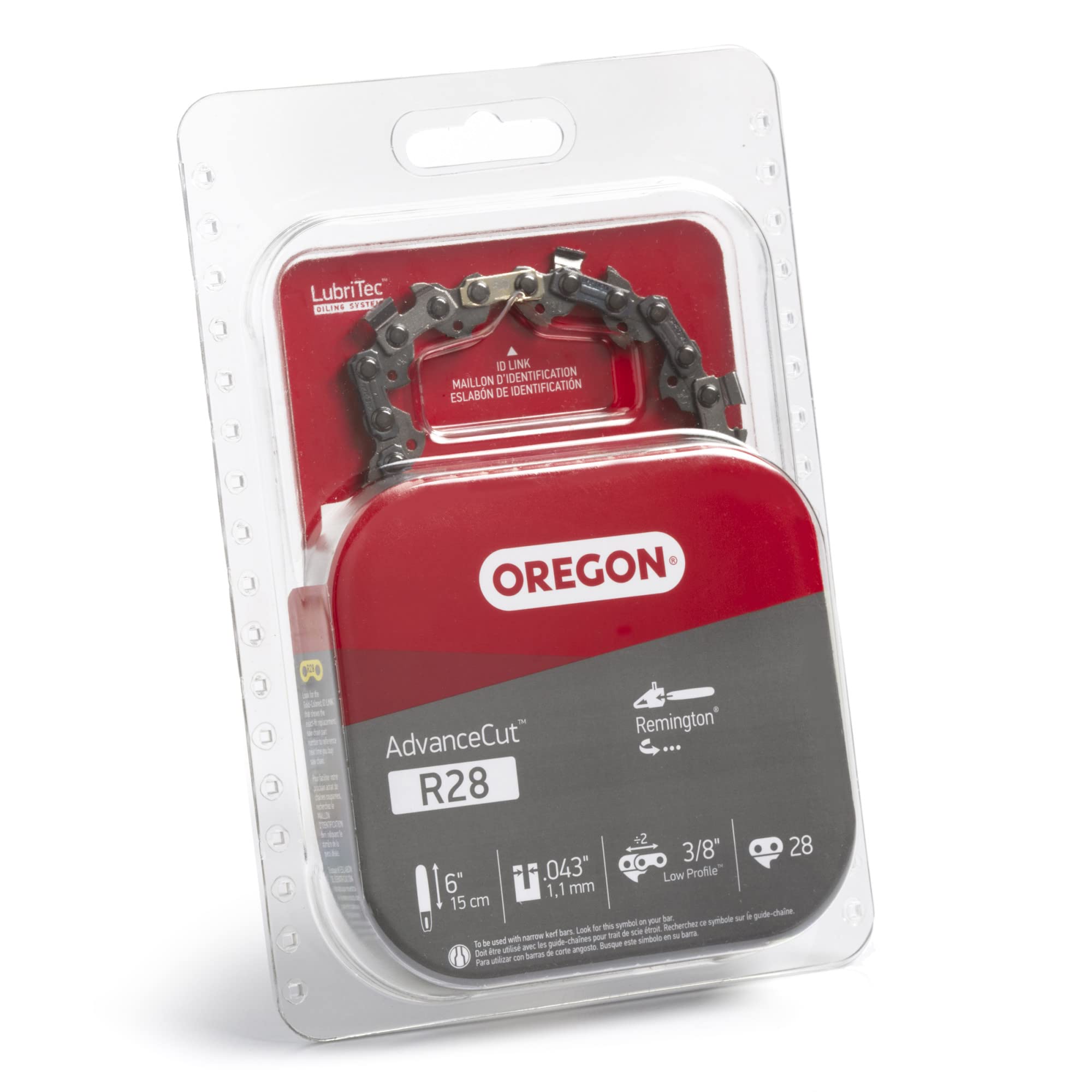 Oregon R28 AdvanceCut Replacement Chain for 6" Pole Saws & Chainsaws, 28 Drive Links, Pitch: 3/8" Low Profile, .043" Gauge - Image 3