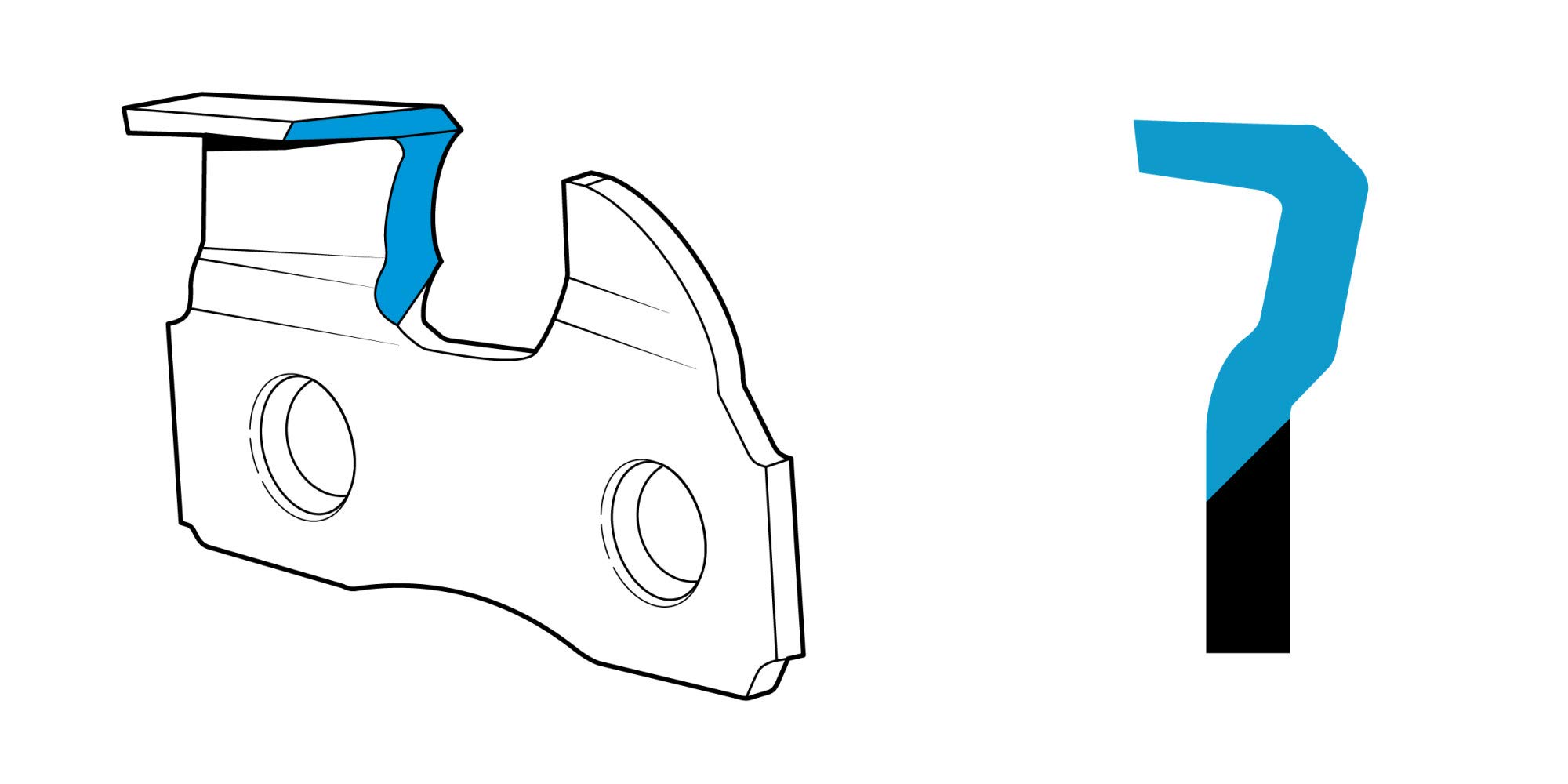 Oregon R28 AdvanceCut Replacement Chain for 6" Pole Saws & Chainsaws, 28 Drive Links, Pitch: 3/8" Low Profile, .043" Gauge - Image 7