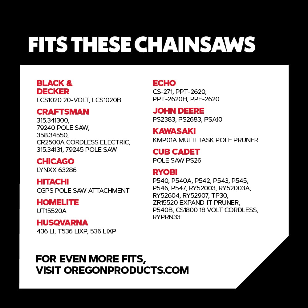 Oregon R40 Chainsaw Chain for 10 Inch Bar – 40 Drive Link Replacement Chainsaw Blade, .043" Gauge, 3/8" Pitch, fits Remington, Husqvarna, Ryobi and more, AdvanceCut, Gray - Image 3