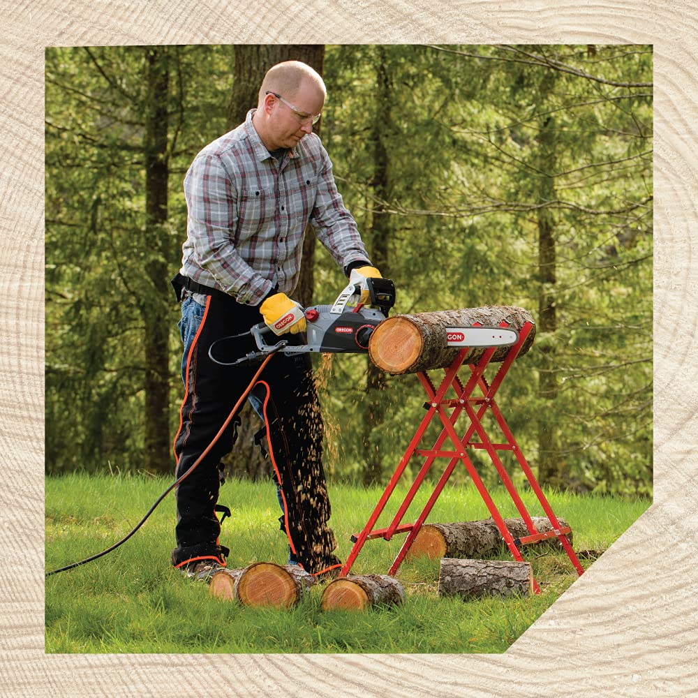 Oregon Steel Log Saw Horse, Foldable & Adjustable Sawbuck, 10 Inch Log Capacity, Folding Wood Cutting Stand, for Logging, Splitting & Firewood (584145) - Image 3